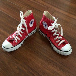 Red Hightop Converse
